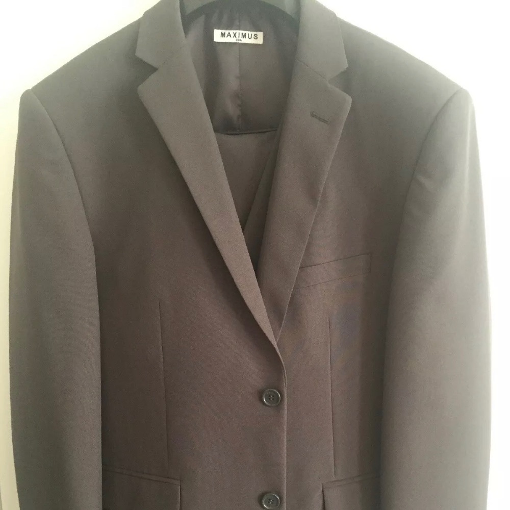 Charcoal suit men 40S 34W